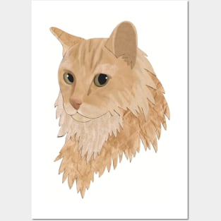 Fritz the orange cat Posters and Art